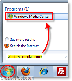 Windows 7 Media Center - otvorenie mediálneho centra Windows