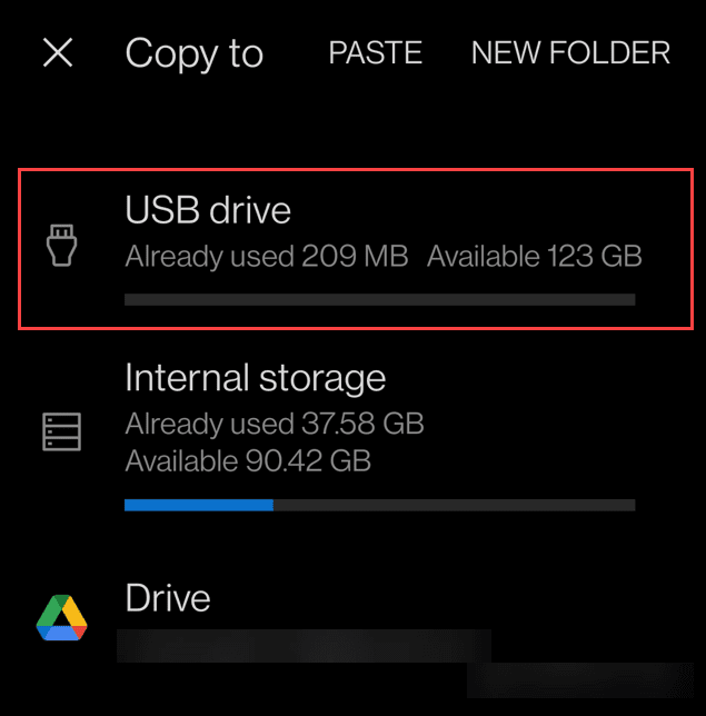 Preneste fotografie z Androidu na USB disk
