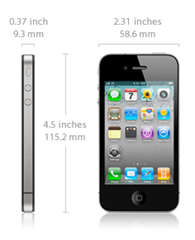 Podrobnosti o veľkosti iPhone 4