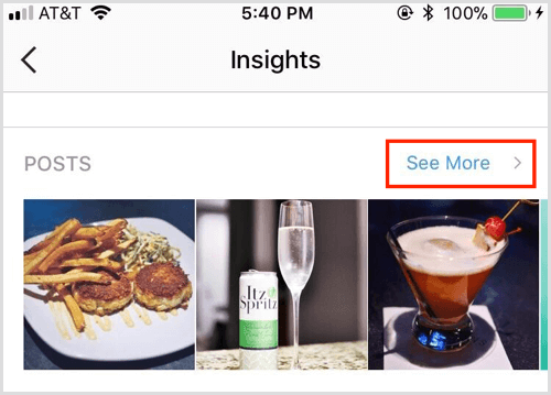 Instagram Insights posts Pozrieť viac