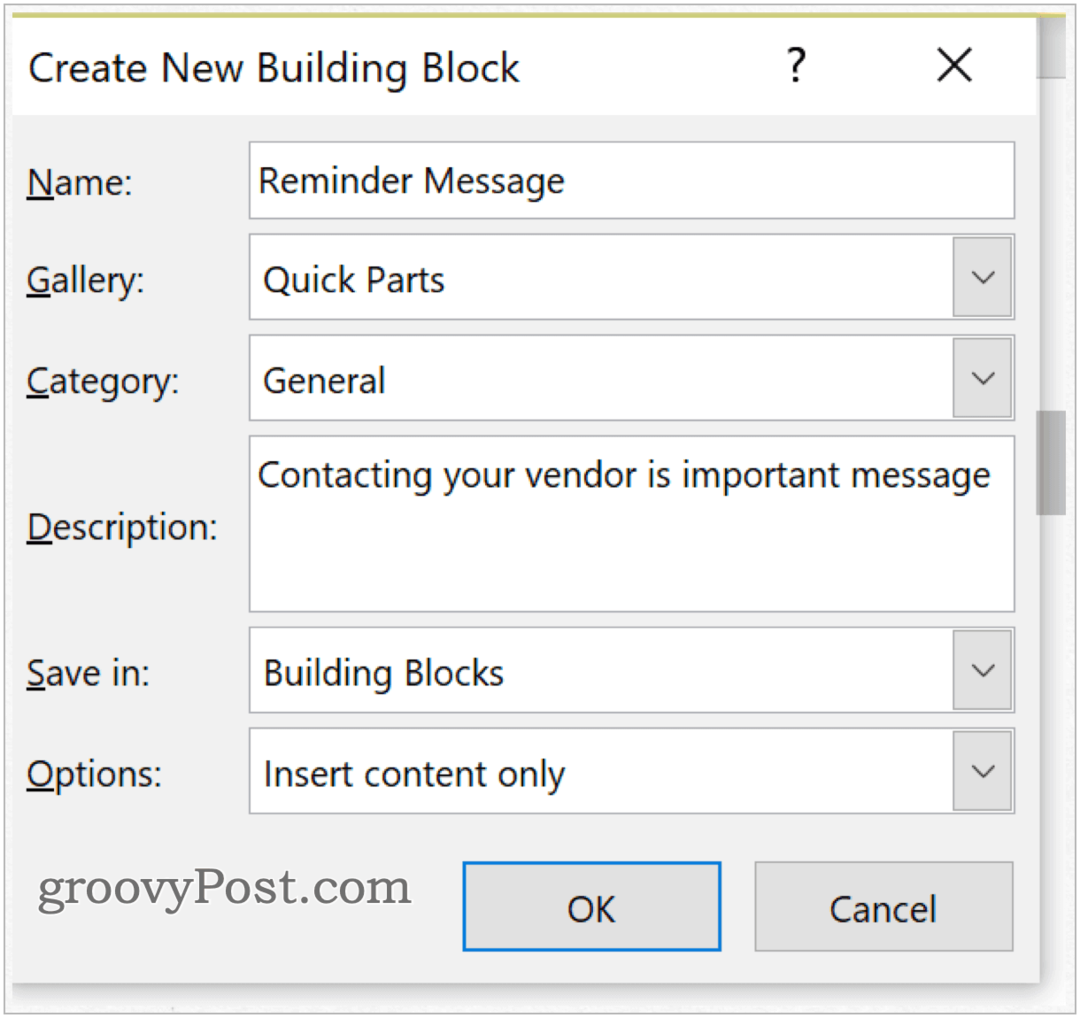 Ako používať stavebné bloky v programe Microsoft Word