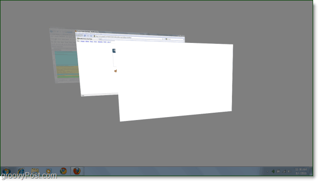spomalený pohyb v preklopení 3d v systéme Windows-7