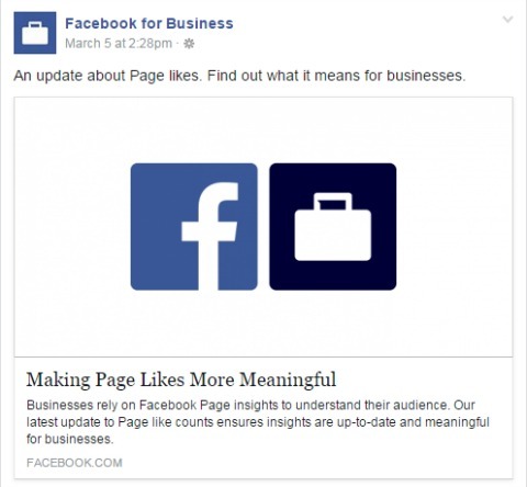 Páči sa mi na Facebook Business Page