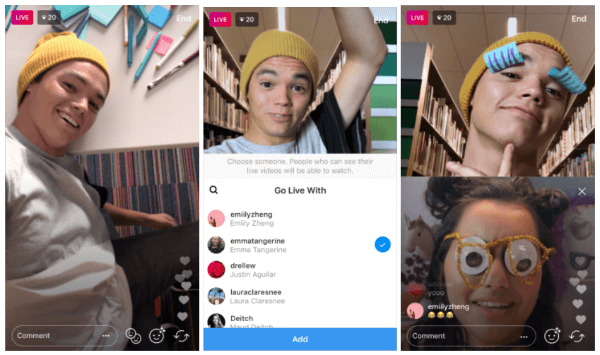 Instagram teraz umožňuje vysielateľom pozývať divákov, aby sa pripojili k ich živým videostreamom v rámci aplikácie.
