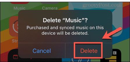 iphone odstrániť hudobnú aplikáciu