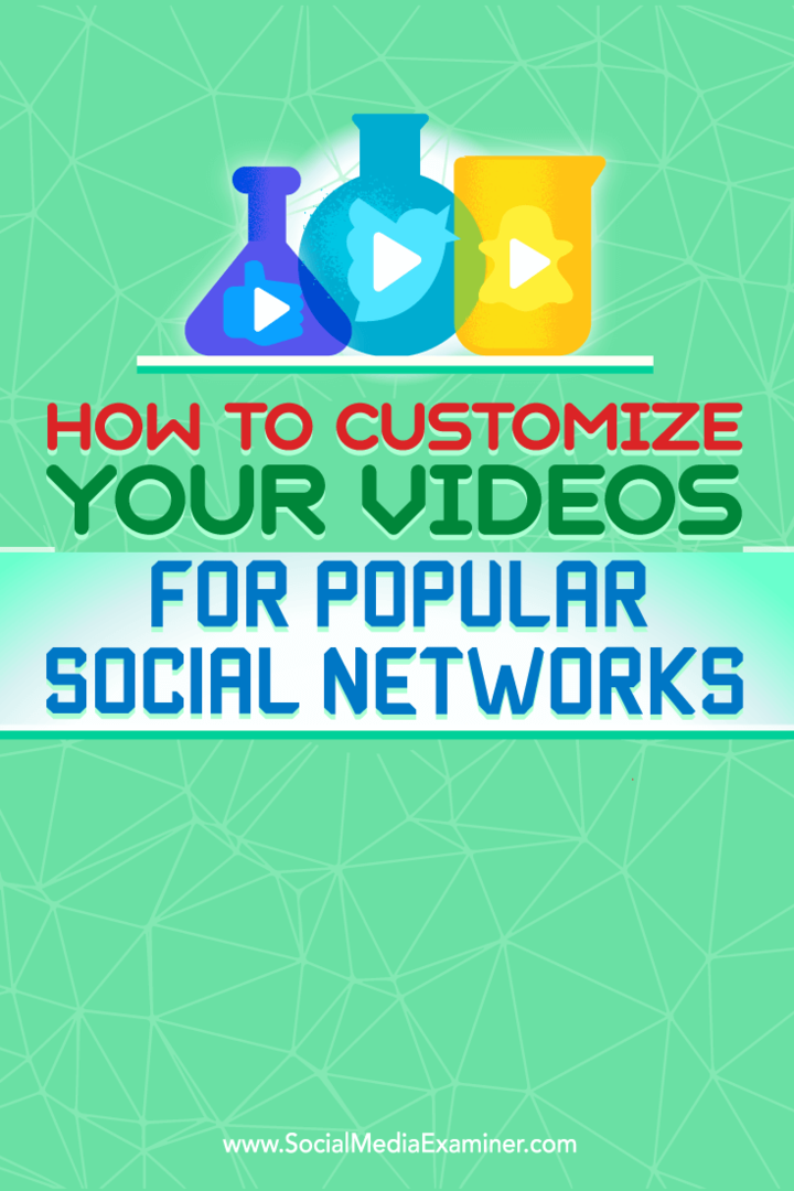 Ako prispôsobiť svoje videá pre populárne sociálne siete: prieskumník sociálnych médií
