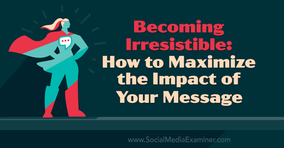 Staňte sa neodolateľným: Ako maximalizovať vplyv vašej správy s postrehmi od Tamsena Webstera o marketingovom podcaste sociálnych médií.