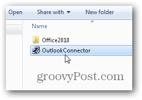 Outlook.com Outlook Hotmail Connector - Spustite inštalačný program outlookconnector.exe