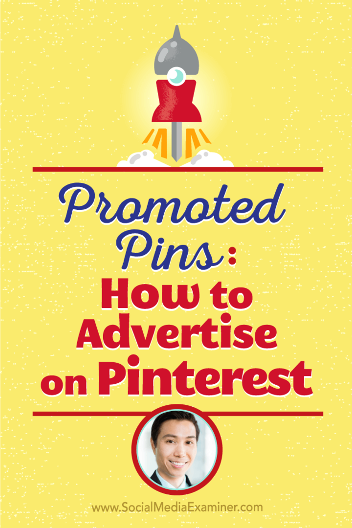 Vincent Ng hovorí s Michaelom Stelznerom o tom, ako inzerovať na Pintereste pomocou propagovaných pinov.