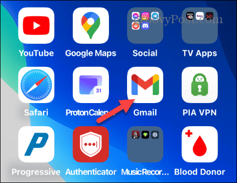 spustite aplikáciu gmail pre iPhone