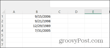 Excel dátumy so skráteným časom