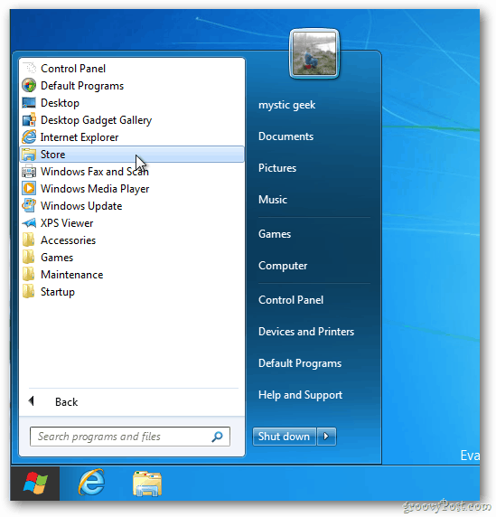 Štart Menu Windows 8