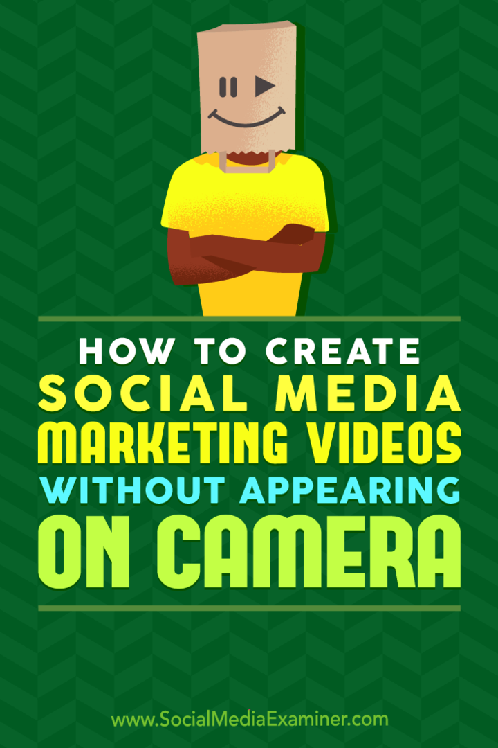Ako vytvoriť marketingové videá zo sociálnych médií bez toho, aby sa objavili na kamere, Megan O'Neill v prieskumníkovi sociálnych médií.