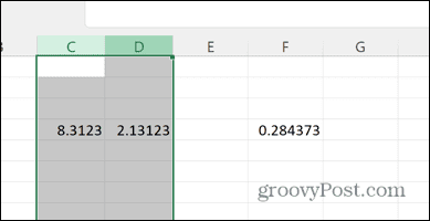 Excel rozšírené stĺpce