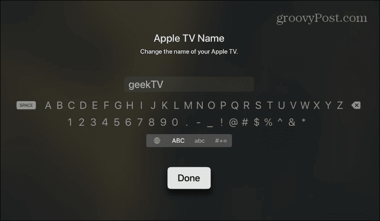 Zmeňte názov svojho Apple TV