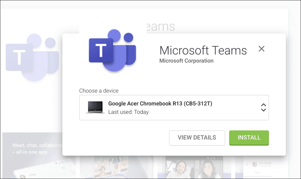  použite tímy Microsoft na Chromebooku