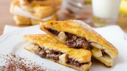 Recept na francúzsky toast s banánovou čokoládou 