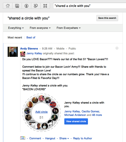 google + Začíname 5 zdieľaných kruhov