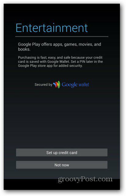 Používateľské účty Nexus 7 - Peňaženka Google