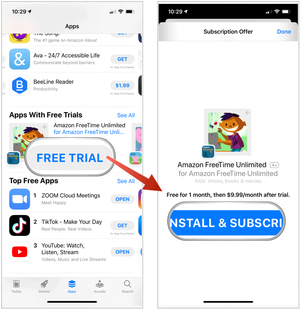 App Store - bezplatné skúšobné podmienky