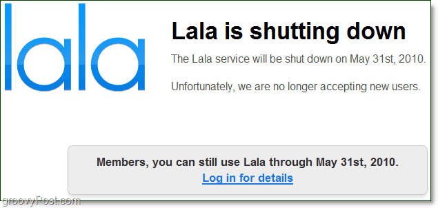 LaLa.com uzatvára a odovzdáva vládu iTunes [groovyNews]