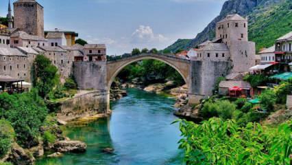 Kde je Mostarský most? V ktorej krajine sa nachádza Mostarský most? Kto postavil Mostarský most?