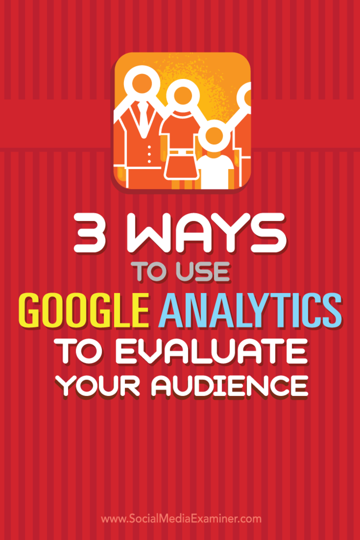 Tipy na tri spôsoby, ako hodnotiť svoje publikum a taktiku pomocou Google Analytics.
