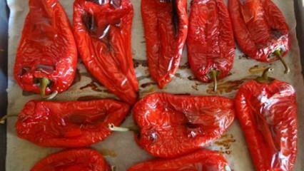 Ako šúpať praženú papriku? 