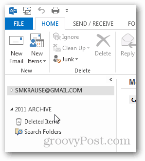 ako vytvoriť súbor pst pre aplikáciu Outlook 2013 - nový
