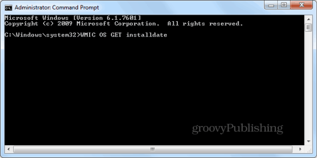 Windows Windows Dátum inštalácie cmd prompt wmic