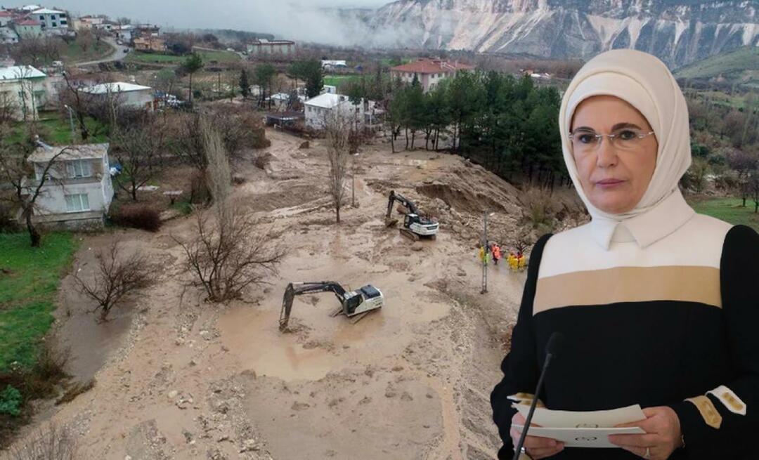 Zdieľanie povodňovej katastrofy pochádza od Emine Erdoğanovej! 