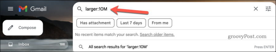 Spustenie väčšieho: hľadajte vo vyhľadávacom paneli Gmailu