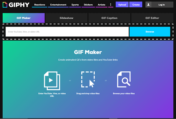 Vyhľadajte alebo vytvorte svoje vlastné súbory GIF pomocou služby Giphy.