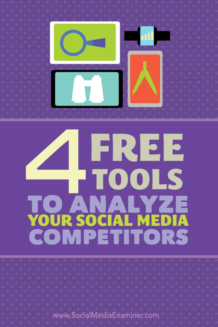 4 bezplatné nástroje na analýzu vašich konkurentov v sociálnych médiách: prieskumník v sociálnych sieťach