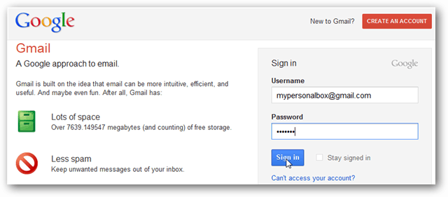 gmail login