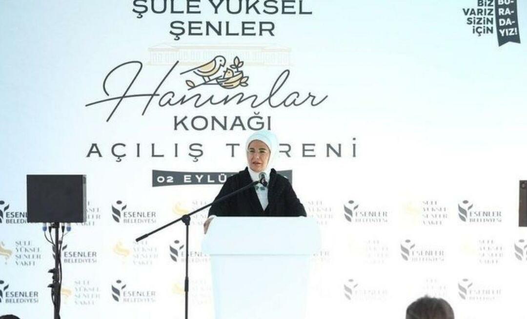 Emine Erdagan sa zúčastnila na otvorení Şule Yüksel Şenler Mansion.