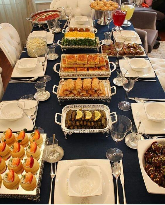Návrhy dekorácie stolov Iftar