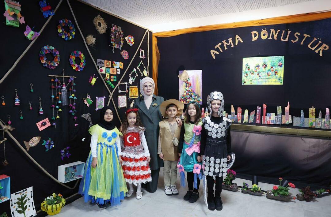 Emine Erdoğan navštívila základnú školu Ostim v Ankare