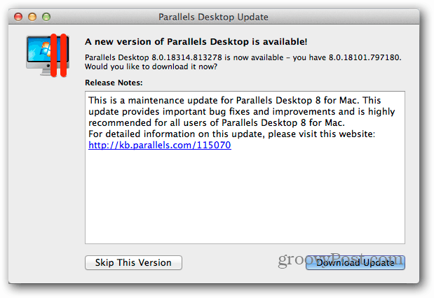 Stiahnite si Parallels Desktop Update