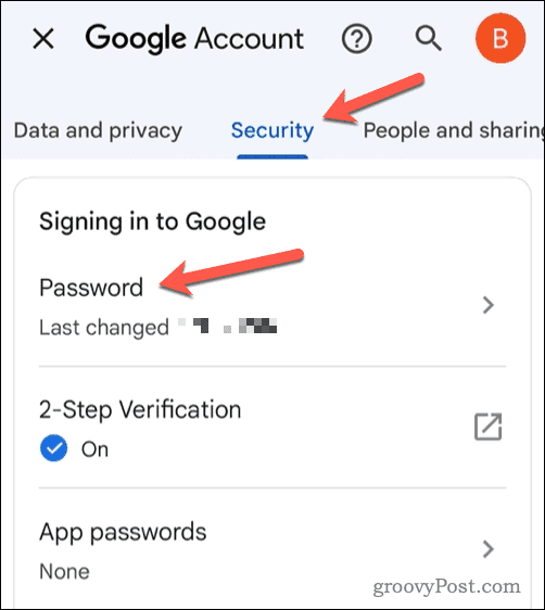 Zmeňte heslo gmail na mobile