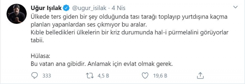Uğur Işılak Dr. Podpora Ali Erbaş! Silná reakcia na ankarskú advokátsku komoru