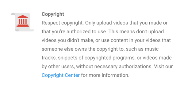Pravidlá autorských práv YouTube sú jasne uvedené.