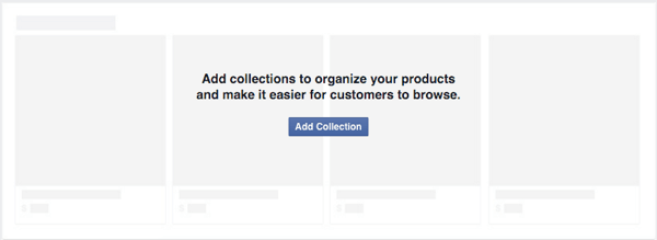 pridať kolekciu na usporiadanie produktov facebookového obchodu