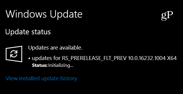 Windows 10 Insider Preview Build Build 16232.1004 Vydané, iba malá aktualizácia
