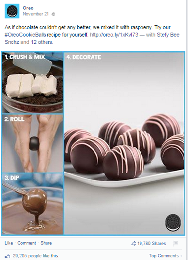 oreo recept facebook post