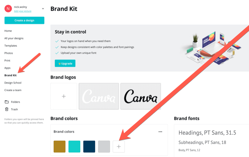 kroky na použitie značky Canva na vytvorenie značkovej grafiky pre príbeh Instagramu naživo
