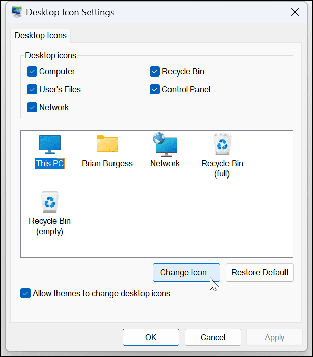 Prispôsobte si systémové ikony Windows 11
