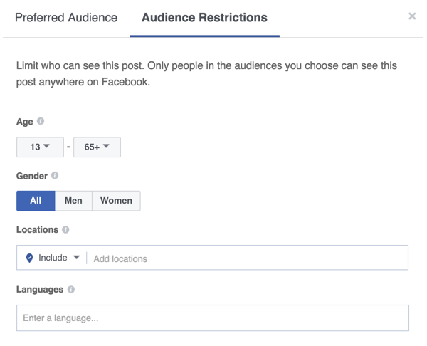 Môžete tiež zúžiť viditeľnosť svojho príspevku na Facebooku.