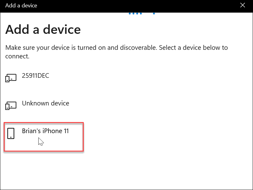vyberte bluetooth iphone použiť dynamický zámok v systéme Windows 11