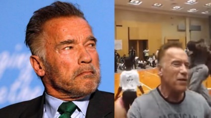 Kopajúci útok lietajúci do svetoznámeho Schwarzeneggera!